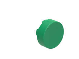 Extended cap for spring-return actuators, green