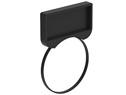 Label holder for blank or engraved plastic LPXAU109 labels