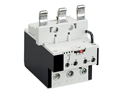 Motor protection relay, non phase failure/non single-phase sensitive. Three-pole (three-phase), automatic resetting. Direct mounting on BF95 - BF150 contactors, 60...82A