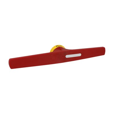 Door-coupling handle for GL1001...GL2000. Screw fixing. 400mm two hands lever length handle - defeatable (req. UL508A). Red/yellow. Ø10mm. IP66, IP69K and NEMA 4X