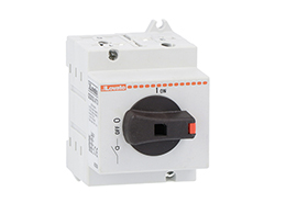 Switch disconnector, for photovoltaic applications, direct operating version, complete with black handle, 32A 1000VDC