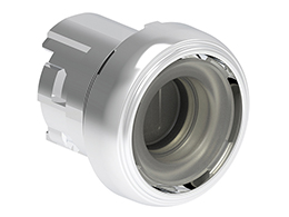 Flush-extended push-push actuator with no cap for Ø22mm metal actuators