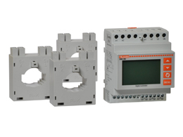 Modular LCD multimeter kit, non expandable, composed of one DMG200 multimeter and N°3 CTS 150/5A for Ø23mm/0.91” cable