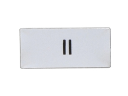 International label for pushbuttons and selector switches. "II"