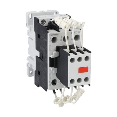 Contactor for power factor correction with AC control circuit, including limiting resistors, maximum IEC operational power 400V = 25kvar, coil 110VAC 50/60Hz