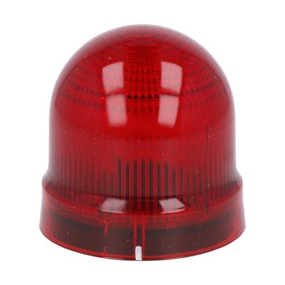 Blinking or steady light module. Ø62mm. BA15D fitting, red, 24...230VAC