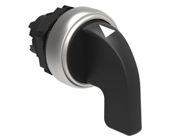 Selector switch actuator lever Ø22mm Platinum series chromed plastic, 3 position, 1 > 0 < 2