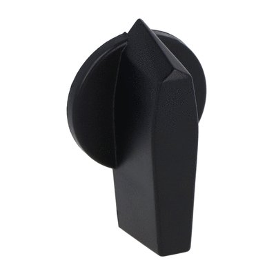 Black operating handle. For 65X65mm front plate for 7mm/0.24" shaft