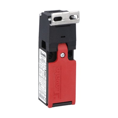 Limit switch, K series, key operated, 1 bottom cable entry. Dimensions to EN 50047, plastic body, contacts 1NO+1NC slow action. Angled "T" key