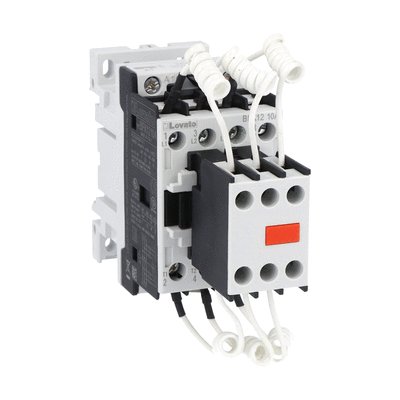 Contactor for power factor correction with AC control circuit, including limiting resistors, maximum IEC operational power 400V = 12.5kvar, coil 48VAC 50/60Hz