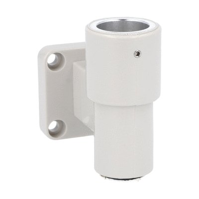Fixing base for wall mounting, grey plastic. For Ø70mm signal towers