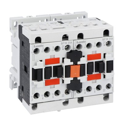 Completa star-delta starter, open frame, for starting time up to 12 seconds and a maximum of 30 operations/hour, max IEC operating current 16A. Coil voltage 110VAC 50/60Hz