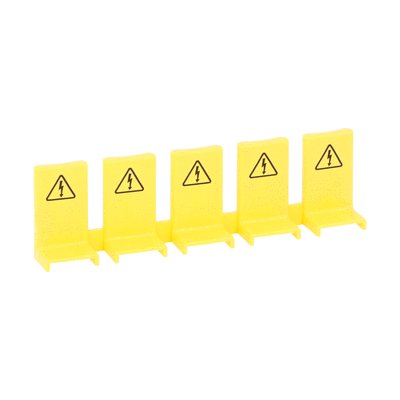 Safety cover for unused busbar terminals