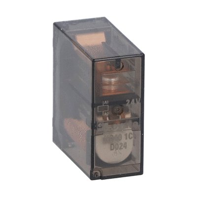 Miniature relay, 24VDC, 16A, 1C/O contact. Fitting on socket HR5XS2... (max 10A)