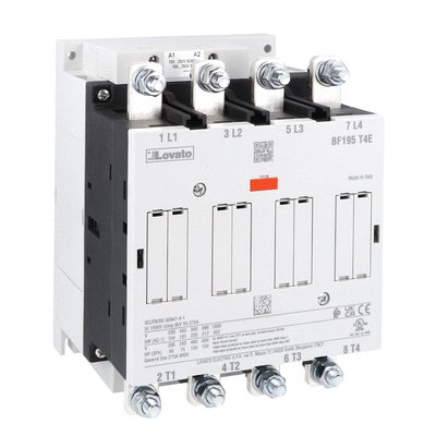 Four-pole contactor, IEC operating current Ith (AC1) = 275A, AC/DC coil, 24...60VAC - 20...60VDC