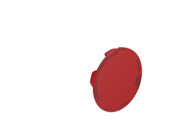 Flush lens for illuminated spring-return actuators, red