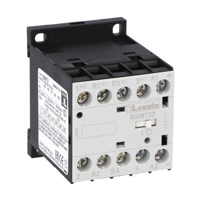 Four-pole contactor, DC coil, 24VDC, 2NO and 2NC