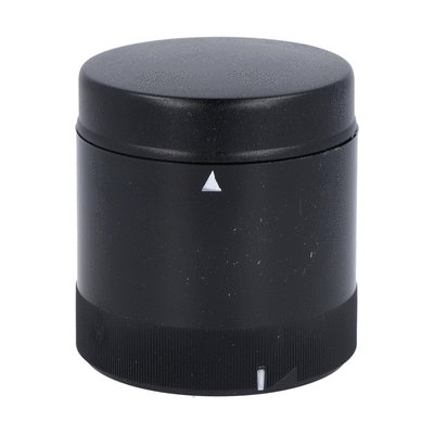 Pulsed or continuous sound module complete with cover. Ø70mm, 24VAC/DC, 16 sound tones (80dB MAX). IP65 protection. Black