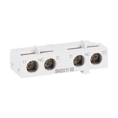 Add-on auxiliary contact. Front mount 2NC. For SM2... and SM3...