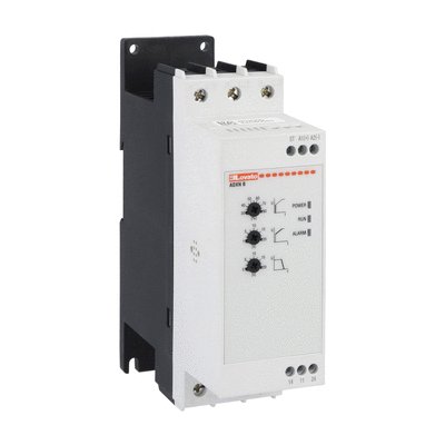 Soft starter, ADXNB... type, basic version, with integrated by-pass relay. Auxiliary supply 24VAC/DC. Rated operational voltage 208...600VAC, 30A
