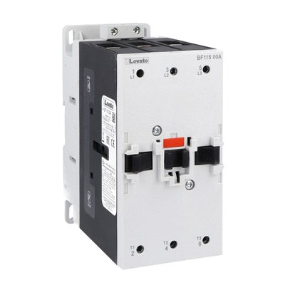 Three-pole contactor, IEC operating current Ie (AC3) = 115A, AC coil 50/60Hz, 400VAC