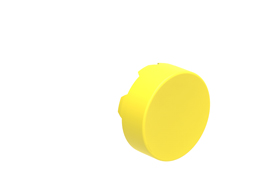Extended cap for spring-return actuators, yellow