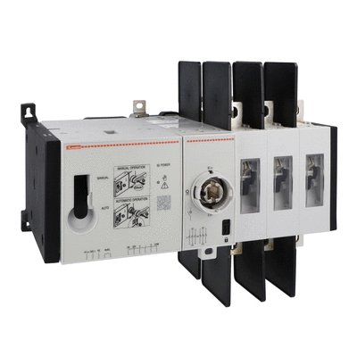 Motorised three-pole changeover switch UL1008, 24VDC, 100A