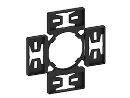 2-4 directional holder for adhesive legends for Ø22mm metal joysticks