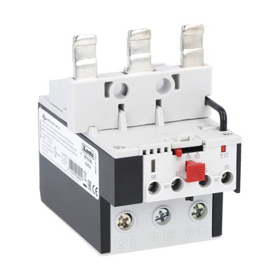 Motor protection relay, phase failure/single-phase sensitive. Three-pole (three-phase), manual resetting. Direct mounting on BF95 - BF150 contactors, 70...95A