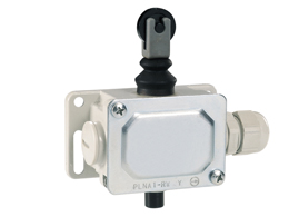Metal limit switch, PL series, top roller push plunger. Contacts 2NO. IP40
