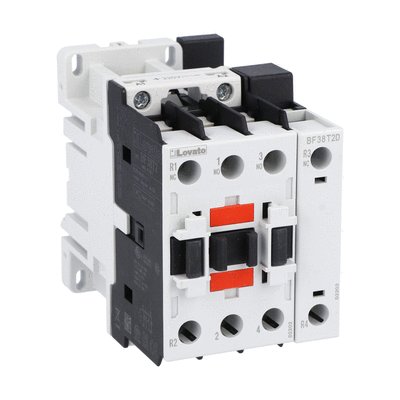 Four-pole contactor, IEC operating current Ith (AC1) = 56A, DC coil, 24VDC, 2NO and 2NC