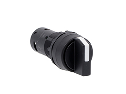 Monoblock selector switch actuator lever, 2 positions, 2NO screw terminals