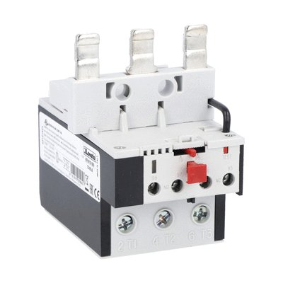 Motor protection relay, non phase failure/non single-phase sensitive. Three-pole (three-phase), manual resetting. Direct mounting on BF95 - BF150 contactors, 70...95A